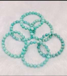 Bracelet en amazonite naturelle authentique 8 mm, best-seller, pierre de protection à énergie positive, disponible au prix direct usine - Product Image 5