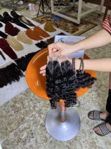 <b>Cheap</b> Price 100% Raw Vietnamese Hair Double Drawn Virgin Human Hair <b>Extension</b> Wholesale Weft Curly Hair Vendor - Product Image 3