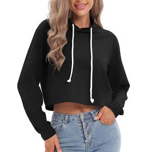 Sudadera con capucha corta para mujer, estilo crop, de tela, informal, a la moda, deportiva, la más vendida de 2026, en oferta - Product Image 6