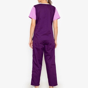 Women 2 in 1 Style Comfortable Scrub Suit Soft Healthcare Uniform <b>Set</b> for Medical Work Hospital and Clinical Duties Scuba Made - Product Image 5