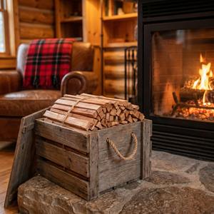 Leña de Alta Demanda para Encender Fuego, Ideal para Chimeneas, Barbacoas y Campamentos al Aire Libre - Product Image 1