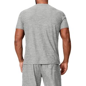 เสื้อยืดคอกลมแขนสั้นสำหรับผู้ชาย คุณภาพพรีเมียม OEM เนื้อผ้านุ่มสบายผิว แห้งเร็ว เหมาะสำหรับออกกำลังกายและฝึกซ้อม - Product Image 3