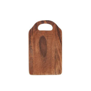 Tabla de cortar de madera de teca natural duradera con borde de grano visible y asa, multiusos, reversible, para cortar y servir. - Product Image 5