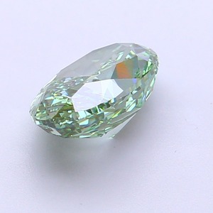 Diamant de laboratoire CVD ovale de 2,44 carats, vert vif fantaisie modifié, clarté VS1, polissage excellent, pierre précieuse non montée pour bijoux - Product Image 5