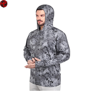 Chemise de pêche à capuche UPF 50, séchage rapide, respirante, manches longues, protection UV, jersey de pêche pour la pêche en bateau - Product Image 4