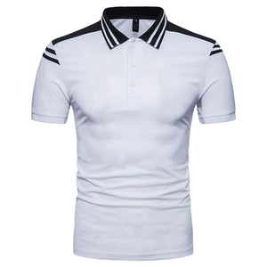 Camiseta Polo con Diseño de Panel Personalizado, Camisetas de Tallas Grandes para Hombre, Camisetas Polo de Algodón Transpirable para Hombre de Tallas Grandes - Product Image 1