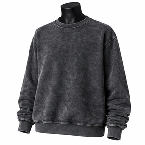 Sudadera Oversize para Hombre, Estilo Relajado, Tejido Suave y Cómodo, Ropa de Moda Personalizada, Lavado Ácido, Algodón Vintage - Product Image 1