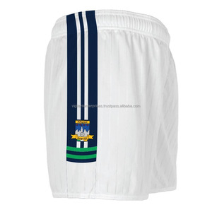 100% Polyester hommes taille moyenne conseil Shorts solide noir Sublimation tricoté toile motif avant cordon fermeture Shorts chauds - Product Image 1
