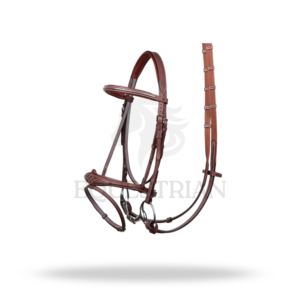 ชุดบังเหียนขี่ม้าแบบอังกฤษขนาดเต็มยี่ห้อ HARRIE SMOLDERS สำหรับการแข่งขันกระโดดข้ามเครื่องกีดขวาง - Product Image 3