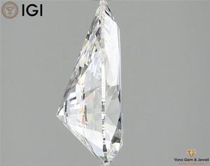 Forme de poire 2.50 carat CVD diamant cultivé en laboratoire D couleur VS1 clarté 12.67 MM IGI certifié brillance magnétique d'un diamant - Product Image 3