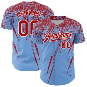 Maillot de baseball en coton biologique 100 % avec sérigraphie, logo frontal, boutons intégraux, OEM ODM, manches courtes, toutes saisons, vente en gros - Product Image 3