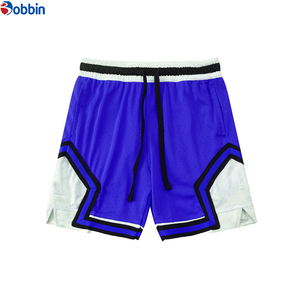 Shorts de sport d'été pour hommes, personnalisables, en maille polyester unie, pour la gym, le basketball et la plage, avec taille élastique - Product Image 1