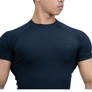 เสื้อยืดออกกำลังกายผู้ชายแบบสั่งทำขายส่ง ผ้าเนื้อเดียว แห้งเร็ว ระบายอากาศดี แขนครึ่งตัว เหมาะสำหรับฟิตเนส วิ่ง และเล่นกีฬา - Product Image 3