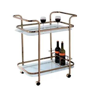 Chariot de rangement de cuisine en métal fait main de qualité supérieure avec cadre en acier de style industriel, organisateur multi-étagères et verrouillable - Product Image 1