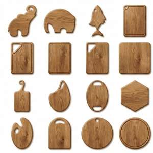 Tabla de cortar cuadrada de madera de acacia con mango, apta para lavavajillas, para carne y frutas - Product Image 3