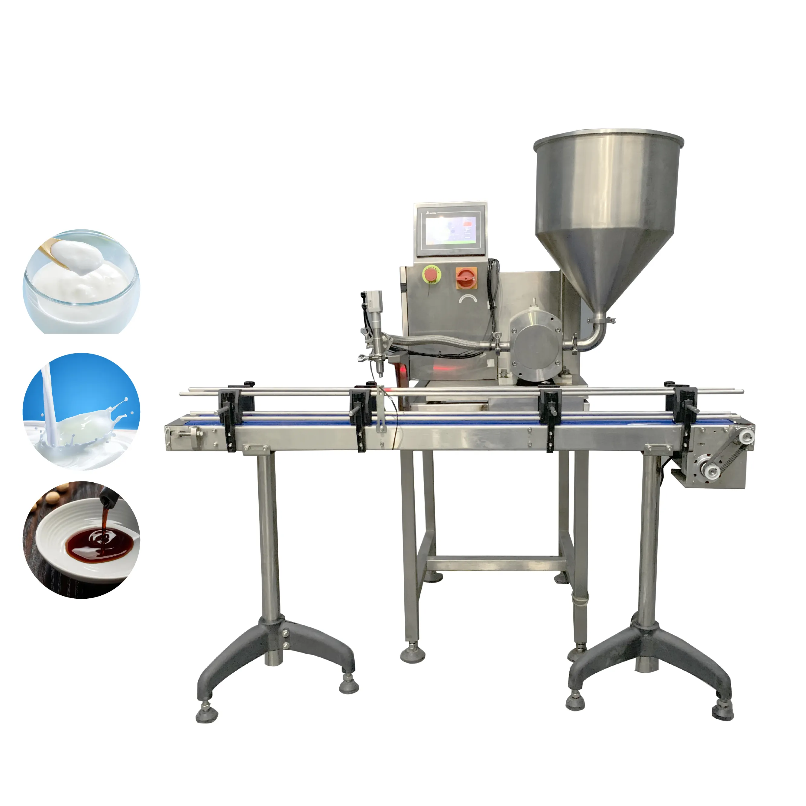 Noise-Free 150ml Bath Cream Coffee Soy Sauce Liquid Filling Machine