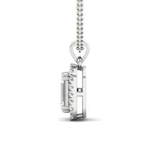 Pendentif solitaire Infinity Radiance en diamant cultivé en laboratoire, plaqué or 10 carats, certifié GIA, bijoux de style ethnique, cadeau pour femme, spécial - Product Image 4