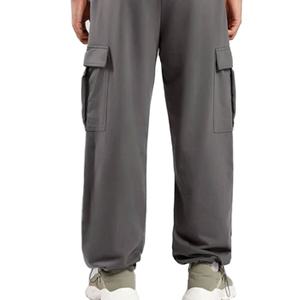 กางเกงวิ่งผ้าใบน้ำหนักเบาสำหรับผู้ชายกางเกงโอเวอร์ไซส์แบบลำลองเอวยางยืดระบายอากาศผ้าฝ้ายออกแบบได้ตามต้องการ - Product Image 2