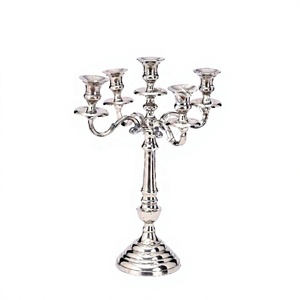 Nouveau design de chandelier en métal pour table, porte-bougie de 40 cm pour centre de table de mariage et de Noël, décoration pour la maison, l'hôtel et la villa - Product Image 1