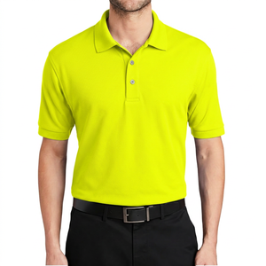 เสื้อโปโลชายสีพื้น ปักโลโก้ได้ ระบายอากาศดี แขนสั้น ใส่สบายๆ สำหรับฤดูร้อน เหมาะสำหรับเล่นกอล์ฟ - Product Image 6