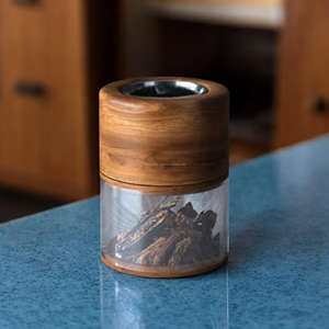 Quemador Bakhoor tradicional árabe de estilo Dubái, quemador Bakhoor de incienso acrílico y madera, quemador de incienso de madera de la mejor calidad - Product Image 1