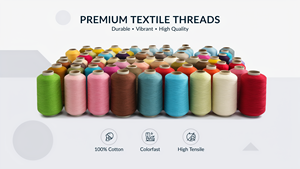 Fil à broder en soie sur cônes, haute brillance, fil textile industriel multi-usages pour broderie de vêtements de luxe, exportation - Product Image 6