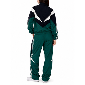 Ensemble de survêtement coupe-vent en nylon pour femme, veste athlétique pour homme et pantalon de jogging large, coupe-vent imperméable à capuche - Product Image 6