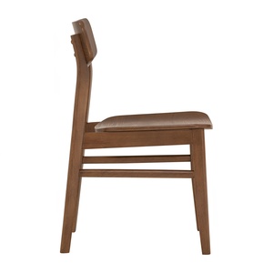 Premium Walnut Finish Full Solid Rubberwood Durable <b>Dining</b> <b>Chair</b> for Project Furniture Commercial Use Made in Malaysia - Product Image 2