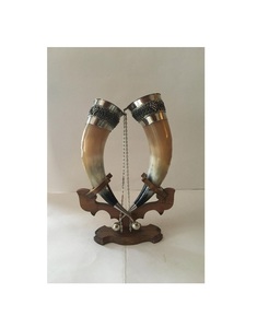Elegante Cuerno para Beber Hecho a Mano, Taza Rústica de Cuerno Natural, Estilo Medieval Histórico, Vajilla para Celebraciones en el Hogar - Product Image 6