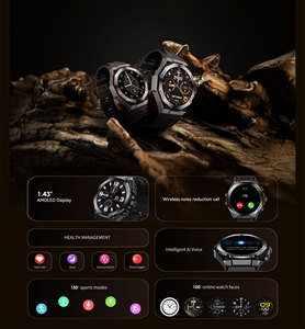 <span class=keywords><strong>2026</strong></span>年热销1.43英寸AMOLED智能手表蓝牙通话高清显示屏IP68运动活动追踪器 - Product Image 4