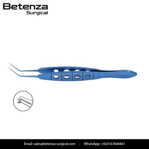 Pinzas de Capsulorrexis para Microcirugía, Rectas y Curvas, de Acero Inoxidable, Oftálmicas para Cataratas - Product Image 3