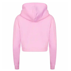 2023 Women's Cute Slim Casual Lined Knitted Short-Sleeved Hoodie Crop <b>Top</b> Print Sportswear for Autumn - Product Image 6