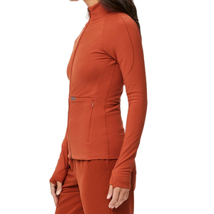 Chaqueta Médica Personalizada para Mujer, Corte Ajustado, con Cierre Completo, Uniforme de Enfermera, Ropa Exterior Clínica Deportiva y Transpirable - Product Image 2