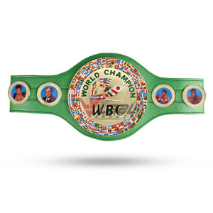 Ceinture de championnat WBC en cuir vert avec plaques métalliques pour la lutte, le MMA et l'entraînement - Product Image 5