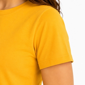 Top Corto Básico para Mujer, Algodón Premium, Tacto Suave, Estilo Veraniego, Ropa Casual, Corte Moderno, Comodidad Diaria, Tendencia de Moda, Look Urbano - Product Image 5