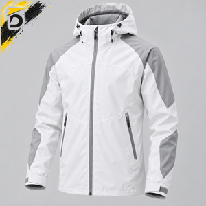 Veste de pluie pour homme de qualité supérieure, matière hydrofuge, coupe moderne, idéale pour la randonnée, le camping, le cyclisme et l'usage quotidien - Product Image 2