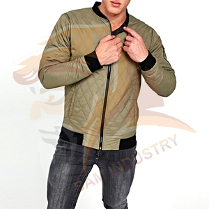 Blouson bomber léger pour homme avec fermeture éclair, coupe-vent et résistant à l'eau, design élégant, veste d'hiver - Product Image 6
