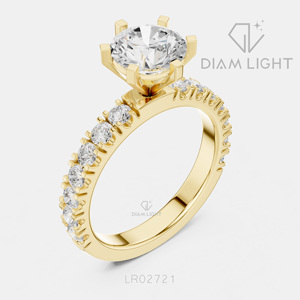 Bague de mariage en or blanc 14 carats avec diamant de laboratoire certifié IGI, taille ronde 1,54 carat, bijou raffiné, cadeau pour fiançailles, mariage ou anniversaire - Product Image 6