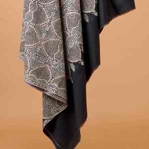 Luxury Embroidered Pashmina Wool <b>Shawl</b> Soft Warm Breathable Traditional Handcrafted Solid Men's Winter <b>Wrap</b> Formal Casual - Product Image 3