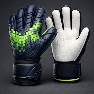 Guantes de Portero de Fútbol Profesional, Cuero PU, Dedos Completos, Antideslizantes, Correa de Muñeca Ajustable, Guantes Deportivos Unisex - Product Image 2