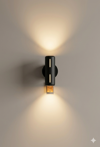 Lampe murale vintage en métal avec revêtement en poudre en forme de cylindre, LED 10W, étanche IP65, pour extérieur, Vietnam, Lumetal - Product Image 4