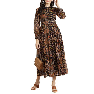 Women Printed Frock Beautiful <b>Dress</b> Modern Printed Pattern Comfortable Breathable Material For Women - Product Image 5