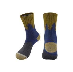 <b>Men's</b> Wool Nylon Crew <b>Socks</b> Standard Knitted Summer Breathable Solid Red Gray <b>Sports</b> <b>Socks</b> - Product Image 2