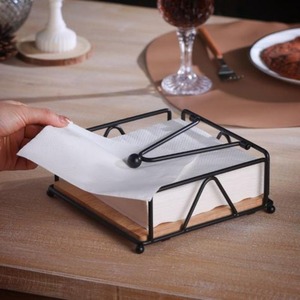 <b>Portable</b> Metal Napkin Holder For Kitchen Organization Dining <b>Table</b> Decoration And Modern Cafe Presentation Accessories - Product Image 6