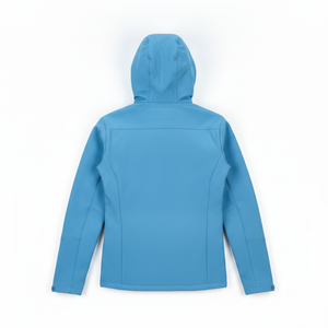 Veste polaire à capuche bleue pour homme, fermeture éclair, coupe-vent décontractée, idéale pour l'automne - Product Image 2