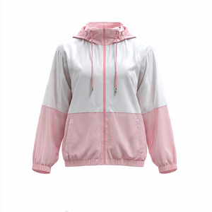 Women's Hooded Windbreaker <b>Jacket</b> Sets <b>Lightweight</b> Waterproof Casual Full Sleeve Rain <b>Jacket</b> Shorts Set <b>Ladies</b> - Product Image 4