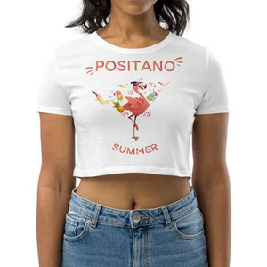 White Color High Quality New Design Comfortable Slim Fit Stylish New Arrival Good Supplier Casual Wear Printed Women Crop Top - Product Image 6