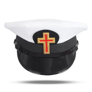 Gorra de fatiga de los Caballeros Templarios, color plateado, de la mejor calidad, gorra de fatiga de los Caballeros Templarios, más vendida, color rojo. - Product Image 1