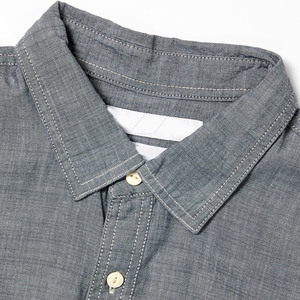 เสื้อเชิ้ตยีนส์ผู้ชาย สัมผัสนุ่ม สวมใส่สบาย ทรงคลาสสิก คุณภาพสูง ระบายอากาศได้ดี เป็นมิตรกับสิ่งแวดล้อม บริการ OEM รับทำโลโก้ตามสั่ง จำหน่ายจำนวนมาก - Product Image 4