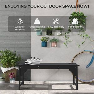 Panca da Giardino per Esterni, Elegante Arredo da Patio per Sedute Confortevoli - Product Image 6